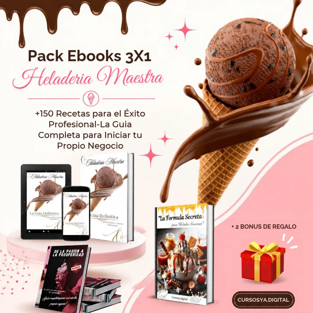 Pack Heladería Maestra 3x1